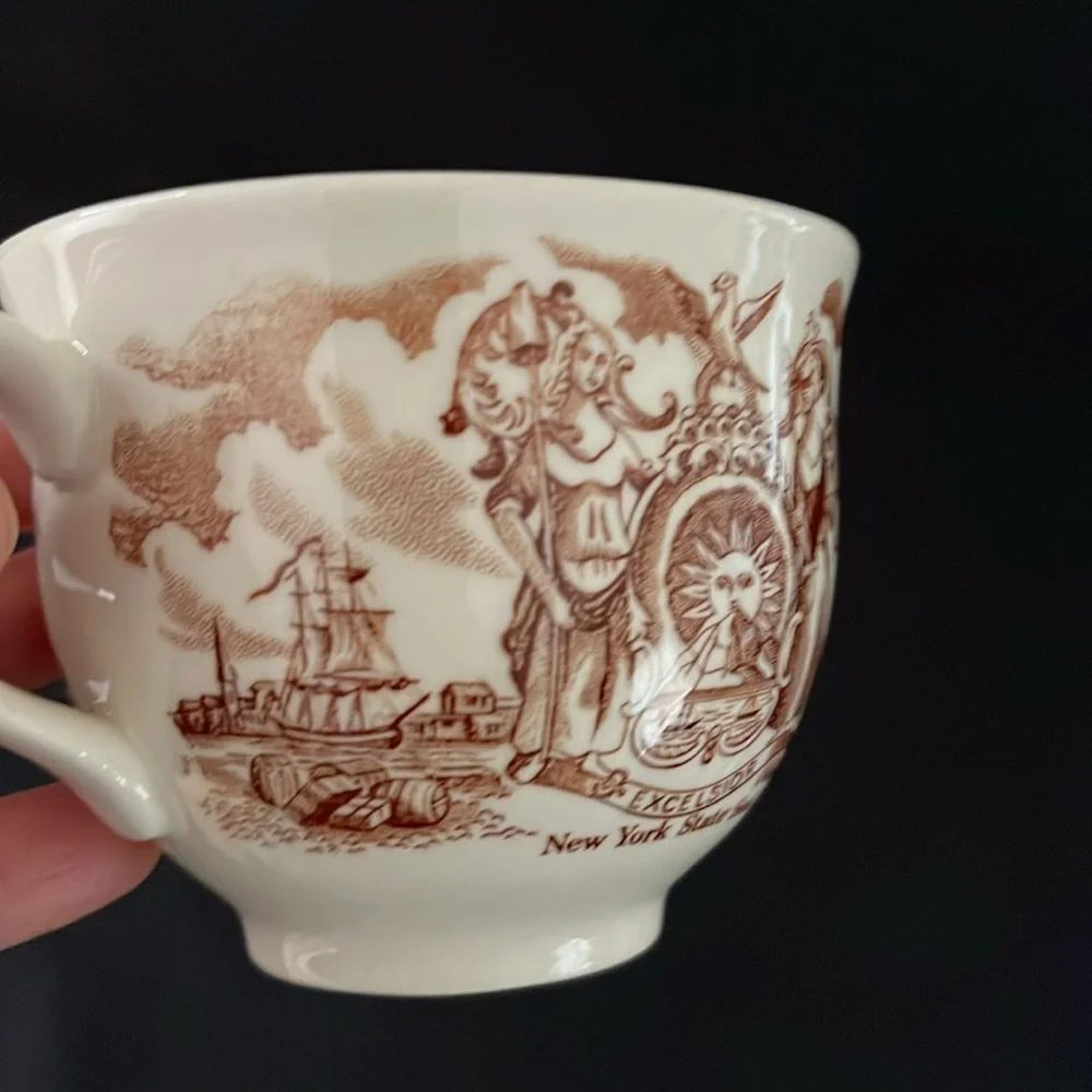 Fair Winds Alfred Meakin Staffordshire Brown Transferware - England
